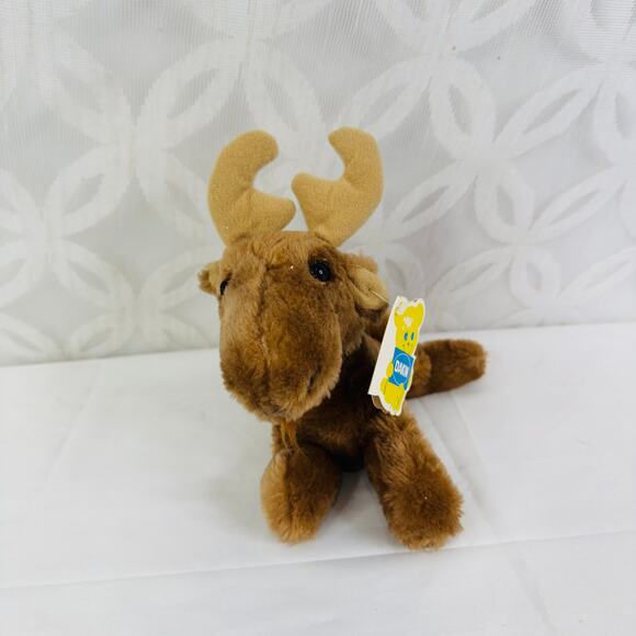 VTG 1978 Dakin Maxie Moose 10” Bean Bag Brown Plush Stuffed Animal Toy Vinta - Picture 4 of 5